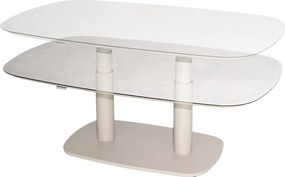Paros in hoogte verstelbare tafel printed ceramic 140x85 cm linen Taste 4SO