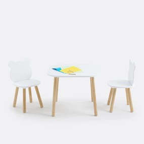 Set kindertafel en 2 stoelen, Ancelme