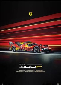 Kunstdruk Ferrari 499P - 2024, Automobilist