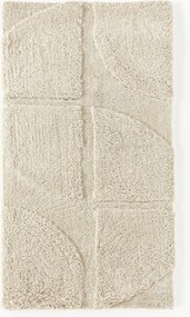 Pluizig hoogpolig vloerkleed Jade met een verhoogde hoog-laag structuur