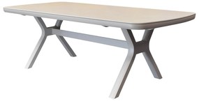 Vespera dining tuintafel 220x100xH74 cm latte