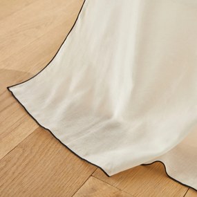 Glasgordijn in gewassen biologisch voile katoen, Halka