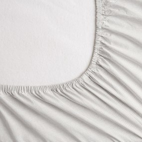 Hoeslaken in gewassen perkal, omslag 30 cm, Sabbal
