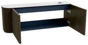 Mondiaz Joya 110cm toiletmeubel ronding links shadow met wastafel faye rechts 1 kraangat talc