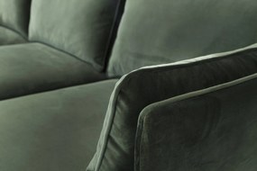 Dimehouse | Hoekbank Peppin 3-zits velvet zithoogte 46 cmzitdiepte 59 cmhoogte 85 cmdikte groen zitbanken velvet banken | NADUVI outlet