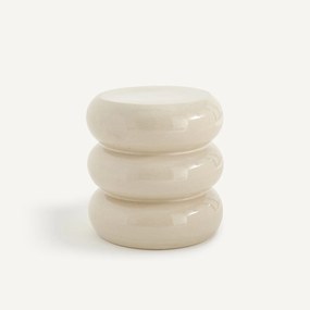 Bijzettafel van gebarsten keramiek, Belly