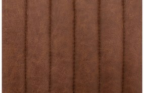 Goossens Basic Eetkamerstoel Tura cognac micro leer leuning, stijlvol landelijk