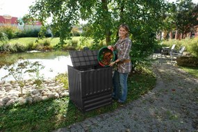 Garantia tuincomposter eco-king zwart - Compostvat- 80x80x95cm - 600 liter