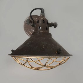 Vintage wand- en plafondlamp bruin kantelbaar - Barrack