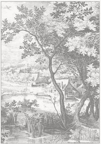 Vliesbehang Engraved Landscapes