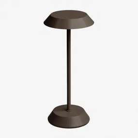 Draadloze Led-tafellamp Van Ijzer Oravella Bruin – Chocolade - Sklum