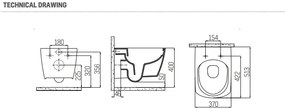 SaniGoods Cody douche wc met bidetkraan koud/warm water met softclose zitting wit glans