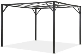 Santorini 3 x 4 m antraciet metalen terraspergolaframe Garden Point