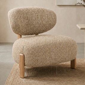 Boucle Stoel Taupe Naturel