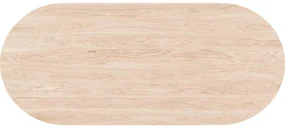 Goossens Excellent Eettafel Floyd, Semi rond 240 x 100 cm