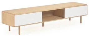 Kave Home Anielle Tv-meubel Licht Hout Met Wit - 180x42x41cm.