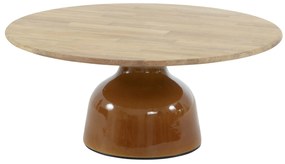 June lounge tuintafel hoogglans keramiek caramel 80xH35 cm 4 Seasons Outdoor