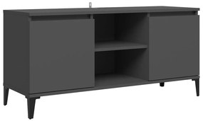 vidaXL Tv-meubel met metalen poten 103,5x35x50 cm grijs