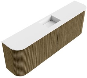 Mondiaz Joya 125cm toiletmeubel ronding links/rechts dusk met wastafel faye midden 1 kraangat talc