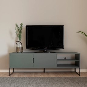 Tenzo Lipp Scandinavische TV-meubel Groen - 176x43x57cm.