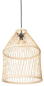 Smart buiten hanglamp met dimmer rotan 3-lichts incl. 3 Wifi G95 - Calamus Landelijk E27 IP44 Buitenverlichting rond