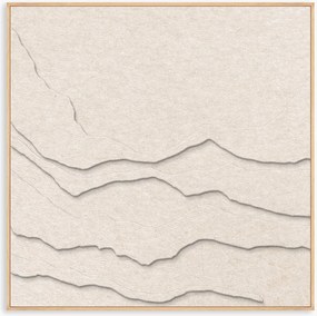 Akoestische wanddecoratie Tonefield met houten frame