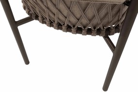 4 Seasons Outdoor Allora dining chair terre  Tuinstoel    bruin weerbestendig