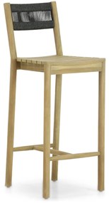 Barstoel Teak Old teak greywash Santika Suka
