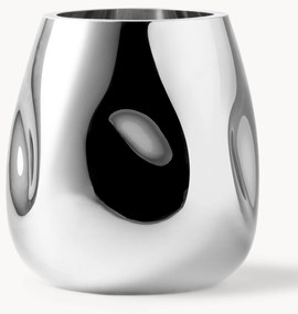 Kleine mondgeblazen glazen vaas Mirror, H 17 cm