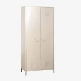 2-deurs Stalen Kluislocker Pohpli Tapioca Beige - Sklum
