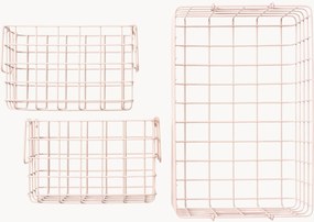 Metalen opbergmanden Mustard Made, 3-delig