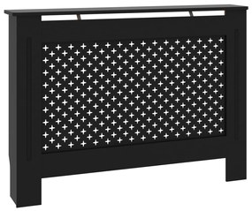 vidaXL Radiatorombouw 112x19x81 cm MDF zwart