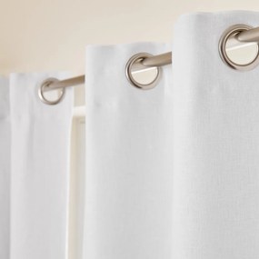 Verduisteringsgordijn van gewassen linnen, oogjes, Private