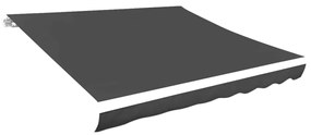 vidaXL Luifeldoek 3,5x2,5 m canvas antraciet