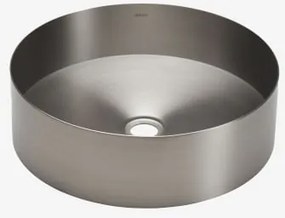 Ronde Wasbak Ø40 Cm Van Roestvrij Staal Lemia Geborsteld Grijs - Sklum
