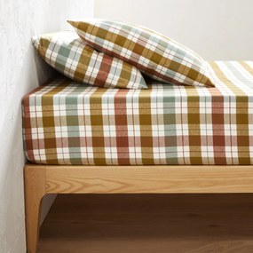 Hoeslaken in flanel, omslag 30 cm, Molgan