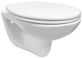 Mueller Pluto randloos toiletpot met zitting wit glans