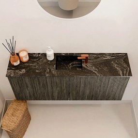 Mondiaz Joya DLux 100cm toiletmeubel shadow met wastafel faye midden 1 kraangat lava