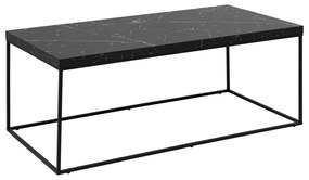 Salontafel Zwart Marmerlook 110x55 Cm - 110 X 55cm.