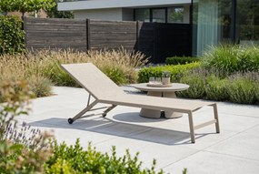 Lifestyle Garden Furniture Lento Ligbed Verstelbaar Textileen Zand/Beige
