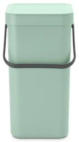 Brabantia Sort & Go Afvalemmer - 12 liter - hengsel - met beugel - jade green 211829