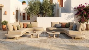 Loungeset tuin 10 personen Aluminium Zand/Beige  Lifestyle Garden Furniture Organio/Elanio