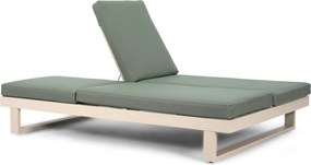 Lifestyle Garden Furniture Massimo Ligbed Met Kussen Loft/moss Green Aluminium Taupe