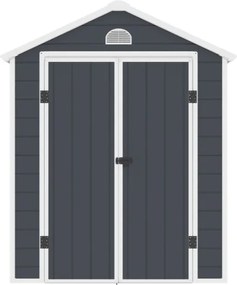 Bergen kunststof gereedschapshuisje 1,9 x 1 m CoverTech antraciet