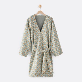 Badjas, kimono model, badstof binnenin, Cilou, Cilou