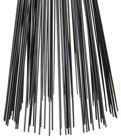 Eettafel / Eetkamer Landelijke hanglamp zwart langwerpig 3-lichts - Broom Art Deco E27 Binnenverlichting Lamp