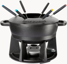 Fondue-set George van gietijzer, 8-delig