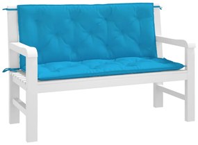vidaXL Kussen voor schommelstoel 120 cm stof lichtblauw