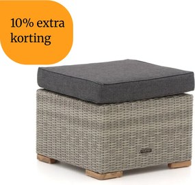 + 10% kassakorting | Voetenbank | Intenso Mazzano | Wicker (vlechtwerk) | Grijs/Antraciet | Kees Smit Tuinmeubelen