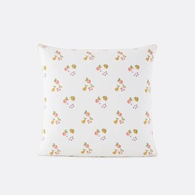 Kussensloop voor kinderbed, 50% gerecycled katoen, fruitprint, LILAS